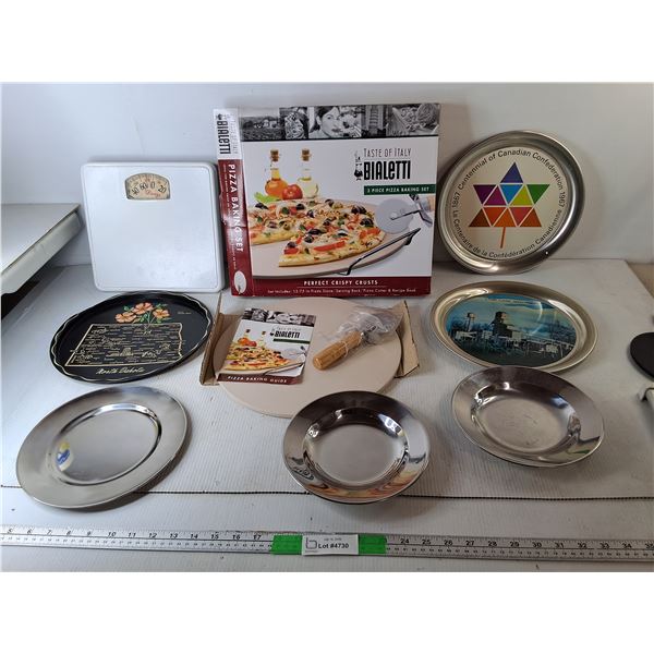 Pizza Stone, Scale, Souvenir Plates, Misc.