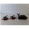 Image 3 : (3) Ceramic Deer Figurines