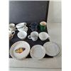 Image 2 : Dish Lot- Teacups, Dessert Plates, Misc.
