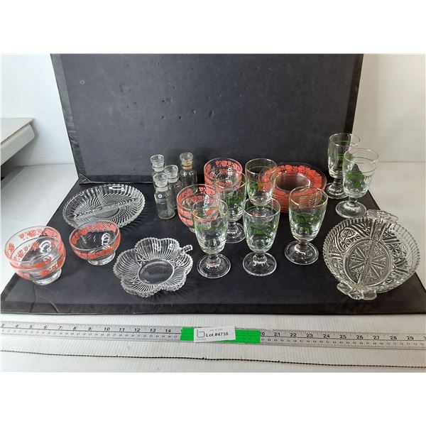 Divided Trays, Dessert Plates, Wine Glasses, Misc.