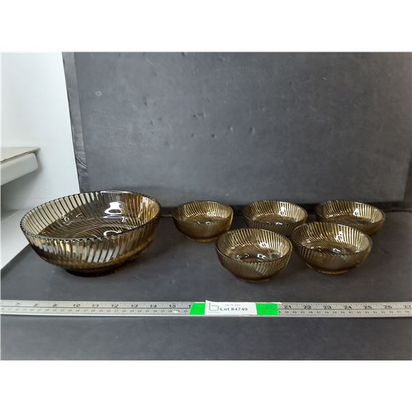 (6) Glass Bowls Up to 8" Diameter