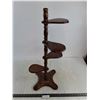 Image 1 : 4-Tier Wooden Plant Stand - 29" High - Cannot Ship