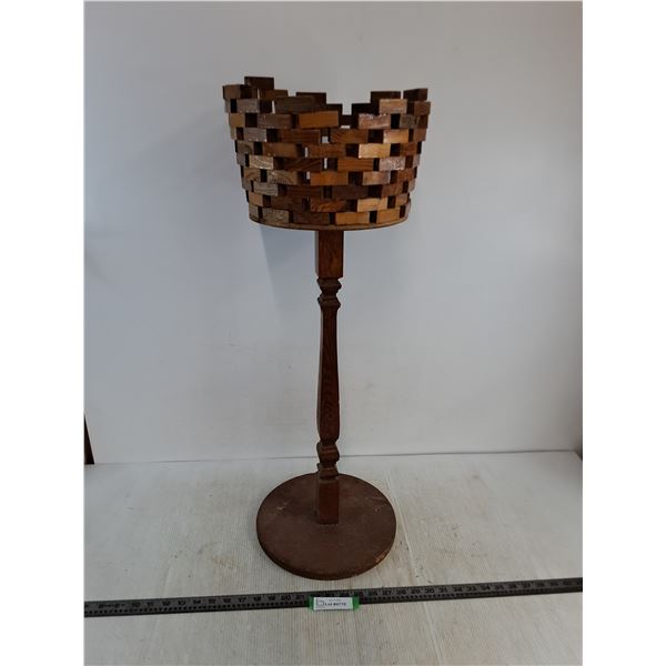 * Wooden Plant Stand - 32" High - Cannot Ship
