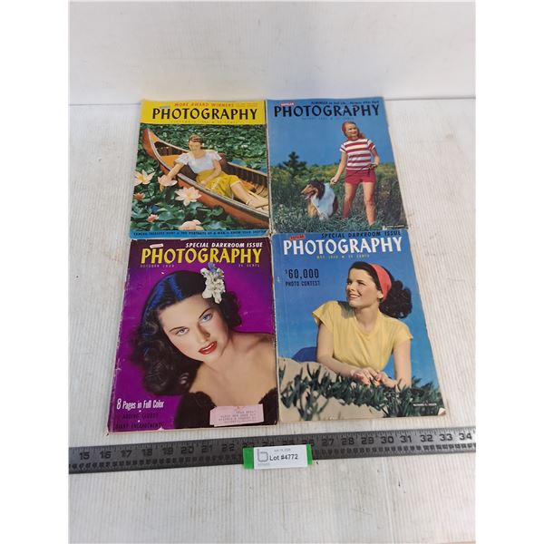 (4) Photography Magazines from 1940's