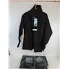 Image 1 : (3) Sealed Men's Small Black Collared Shirts w/Chest Fashion Lace