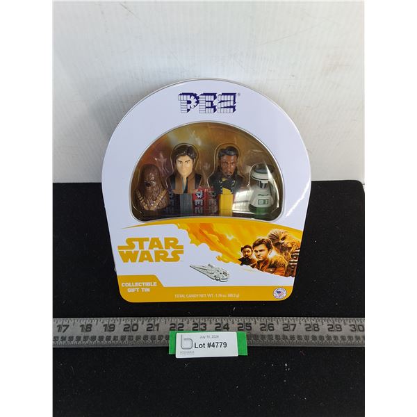 Sealed Star Wars 4-Pack Pez Dispenser Collectible Tin
