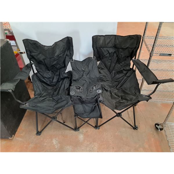 Dual Folding Outdoor Chair 63" x 23" x 28", PICKUP ONLY