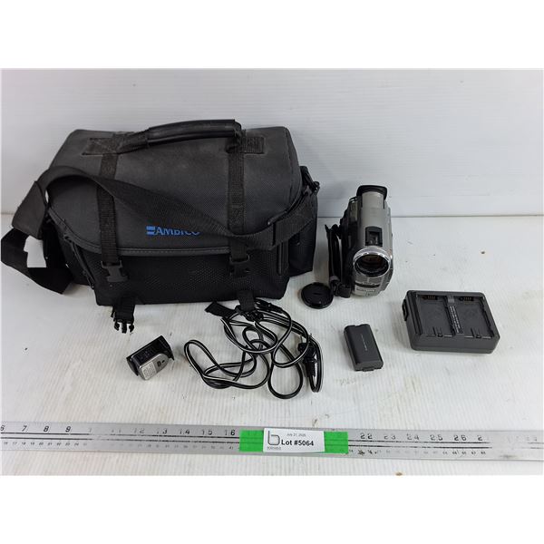 Panasonic 300x Digital Camera, Batteries, Charger, Flash & Camera Bag, As Is