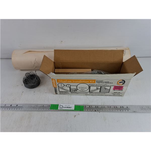 Craft Paper, Wire, Gluefree Installation Kit
