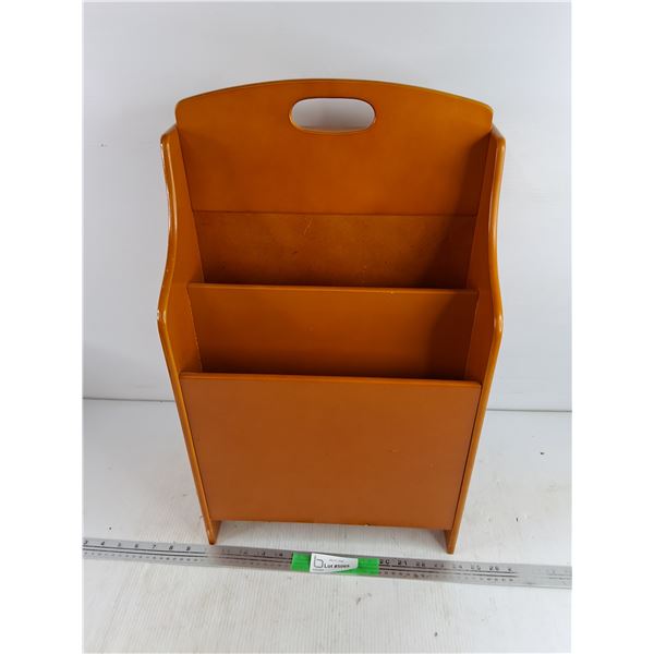 Wooden Magazine Organizer 23" x 14" x 8", Pickup Only