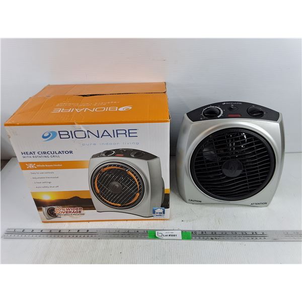 Bionaire Heat Circulator w/Rotating Grill - Powers On, As Is