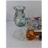 Image 2 : Assorted Vases, Knife Sheath, Napkin Rings, Jewelry Box, Sugar Dish, Misc