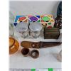 Image 4 : Assorted Vases, Knife Sheath, Napkin Rings, Jewelry Box, Sugar Dish, Misc