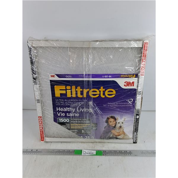 (2) Filtrete Ultra Allergen Filters - New