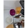 Image 2 : Glass Bowl, Knife Box, Lounge Pants, Boot Liners, Tea Cup, Remote, Misc