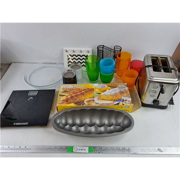 Baking Mold, Toaster, Cups, Key Wall Hanger, Candle Holder, Food Scale, Misc