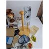 Image 10 : Assorted Mugs, Shower Head, Paper Towel Holder, Vases, Pre Viewer IV, Tapes, Misc