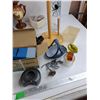 Image 8 : Assorted Mugs, Shower Head, Paper Towel Holder, Vases, Pre Viewer IV, Tapes, Misc