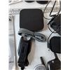 Image 11 : (4) Retro Cell Phones, (3) Energizer Batteries, (2) User Manuals, Misc Cords and Landline Phone Stan