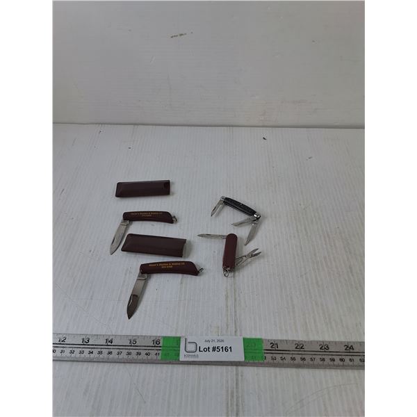 (4) 3" Folding Knivies