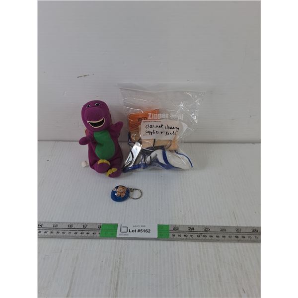 Clarinet Cleaning Kit, Barney Book, Keychain