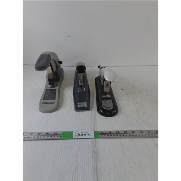 (3) Staplers
