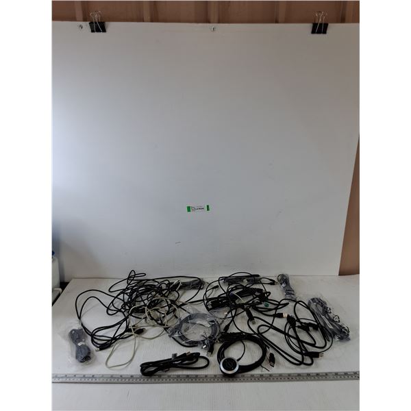 Assorted Cables, Mostly USB-A, All Untested