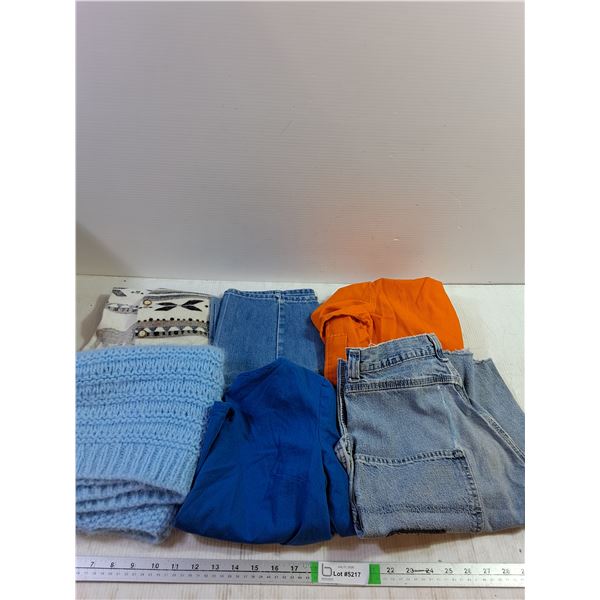*Assorted Fabrics and Clothing Items