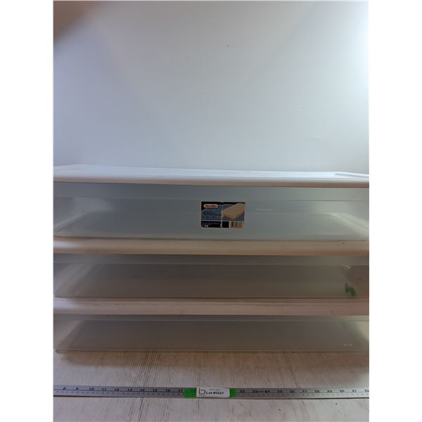 **(3) Sterilite Plastic Tubs, Pickup Only