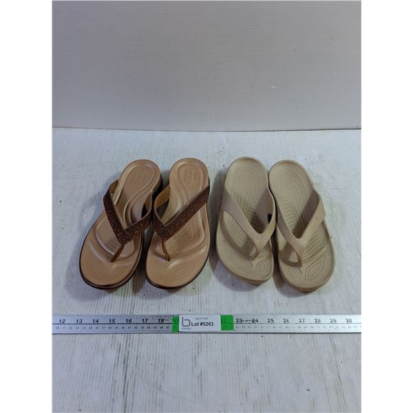 Crocs and Dawgs Women's Flip-flops Size 11