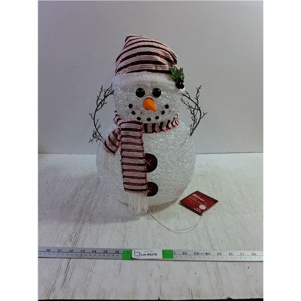Battery Operated Light Up Snowman Decor Untested