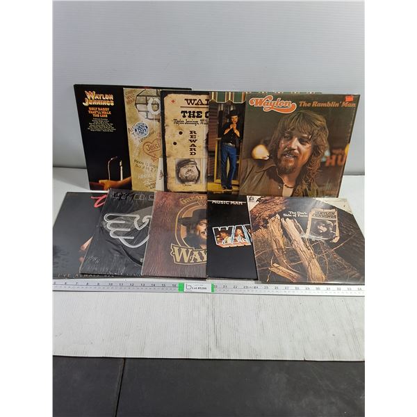 (10) Record Albums Featuring Waylon Jennings