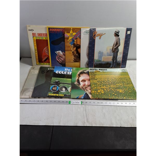 (10) Record Albums-Johnny Paycheck,Dolly Parton,Barbara Mandrell and more