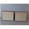 Image 2 : (2) Wood Framed Embroidered Art Pieces 11" x 9"