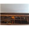 Image 4 : Wooden Toolbox 30" x 10.25" x 14" & Contents- Can't Ship