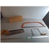 Image 1 : Miter Box, 24" Bow Saw, Coping Saw, Misc. Can't Ship