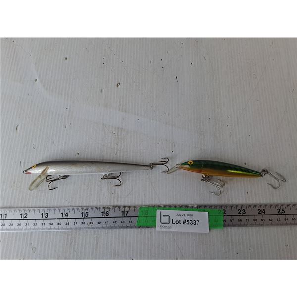 (2) Rapala Fishing Lures Up to 7"