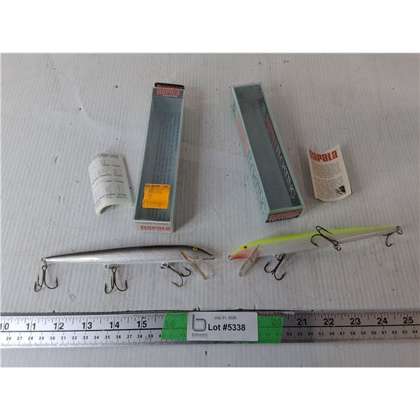 (2) Rapala Fishing Lures Up to 7"