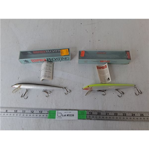 (2) Rapala Fishing Lures Up to 7"