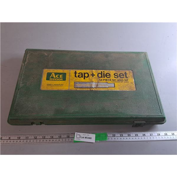 Ace Hanson Tap & Die Set