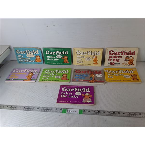(9) Garfield Comic Books
