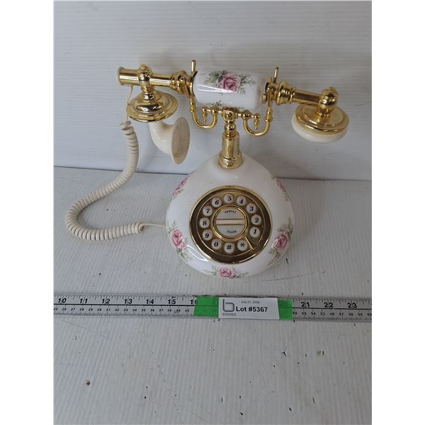 Vintage Style Floral Home Phone