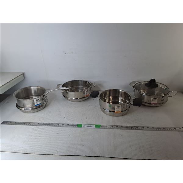 (4) Stainless Steel Strainers- Can't Ship