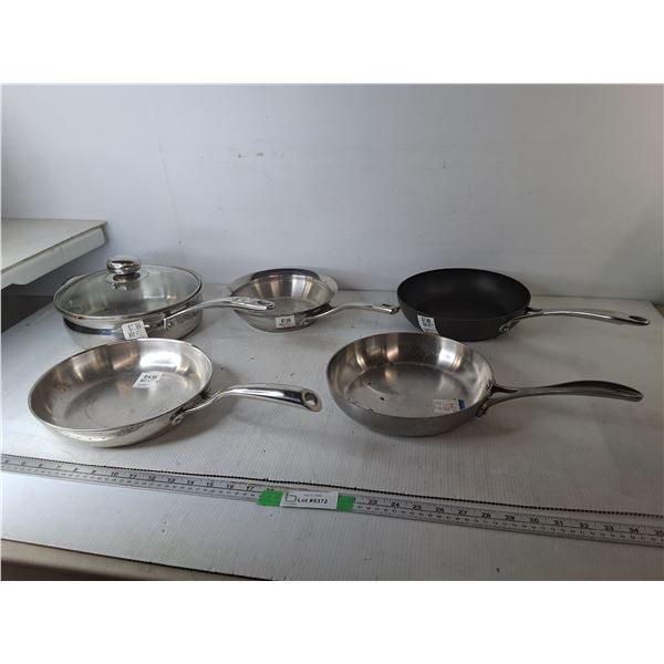 (5) Frying Pans/Skillets Up to 10.25" Diameter- Can't Ship