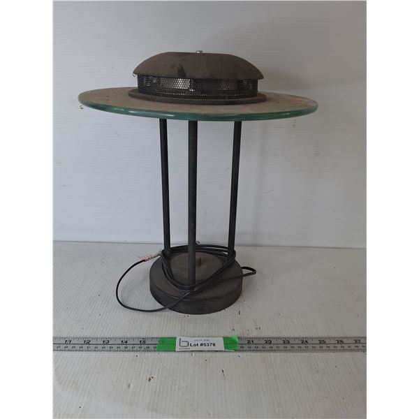 Metal & Glass Desk Lamp 15"- Powers On