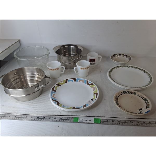 Dish Lot- Pyrex, Corelle, Ironstone, Misc.