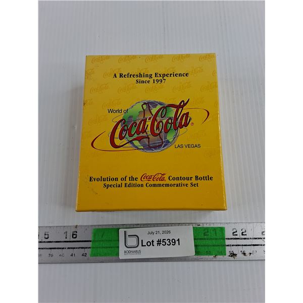 Coca Cola Contour Bottle Special Edition Commemorative Set