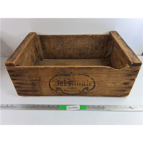 Vintage Del Monte Wooden Crate 23" x 15" x 8", Pickup Preferred