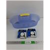 Image 1 : Plastic Caddy, (2) Exhaust Clamps