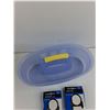 Image 3 : Plastic Caddy, (2) Exhaust Clamps